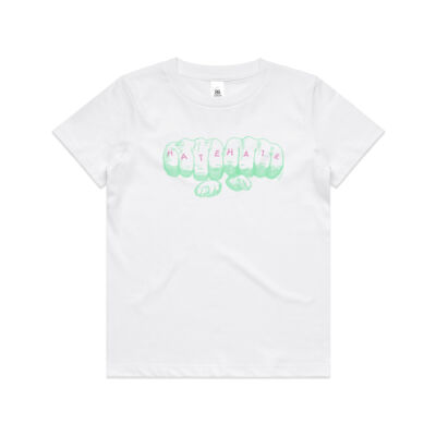Green Hate Hate Kid's - ascolour/KIDS TEE Thumbnail